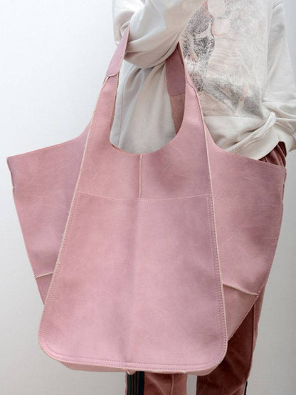 Large Capacity Leather Tote