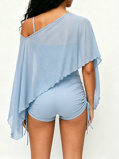 Boat Neck Top & Cami Romper Set