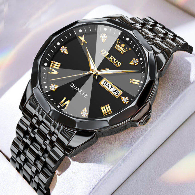 Alloy Quartz 3BAR Stainless Watch