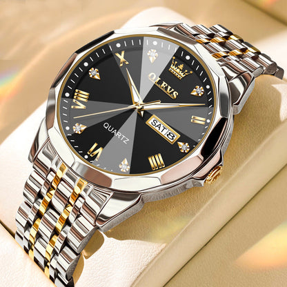 Alloy Quartz 3BAR Stainless Watch