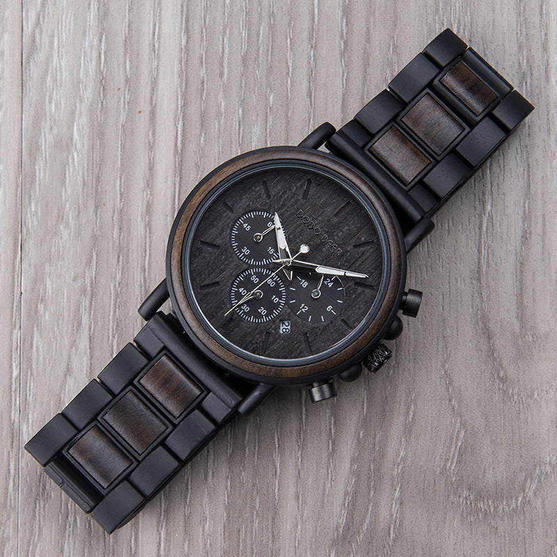 Wood Quartz Stainless Watch(10 Colors)