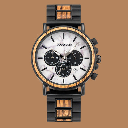 Wood Quartz Stainless Watch(10 Colors)