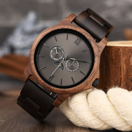 Wood Quartz Wood Watch