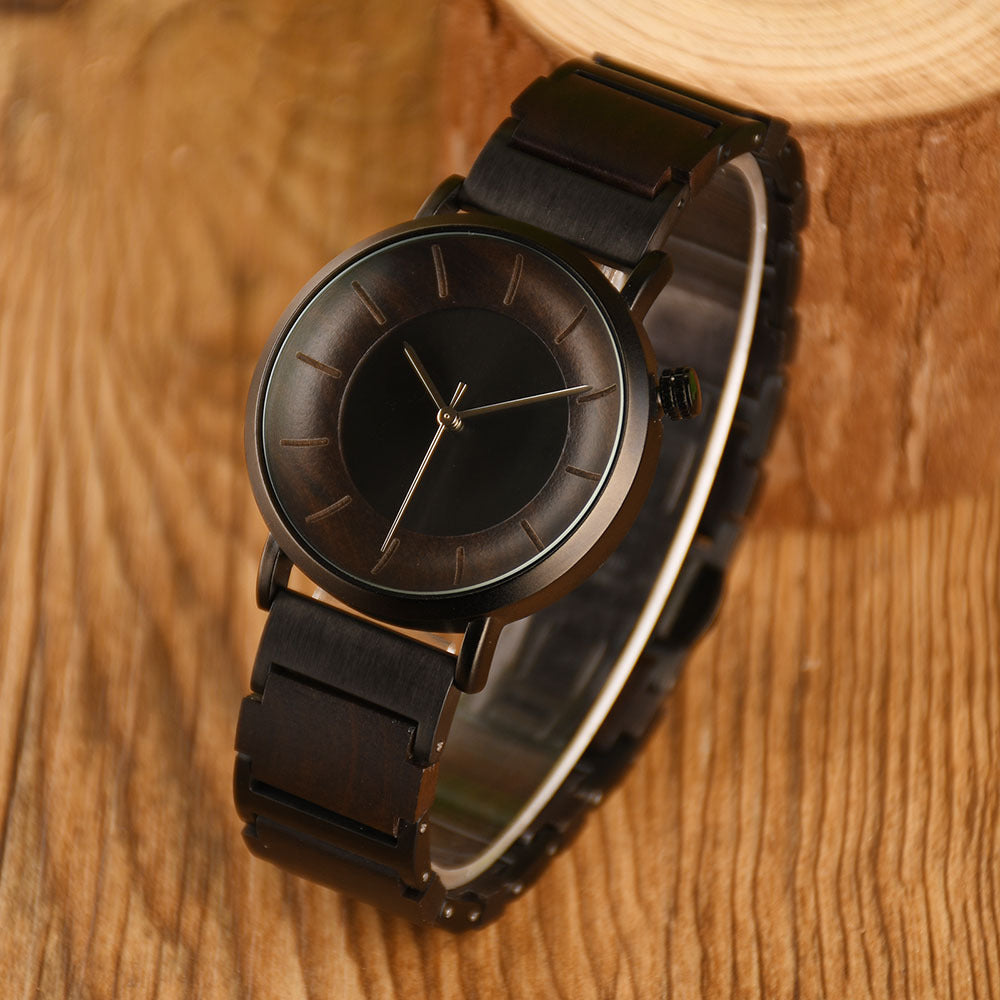 Wood Quartz 3ATM Wood Watch(4 Colors)