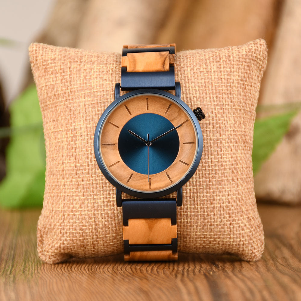 Wood Quartz 3ATM Wood Watch(4 Colors)