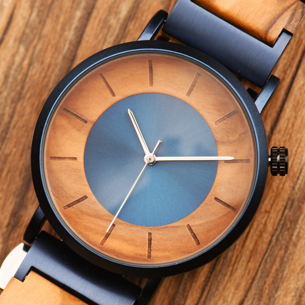 Wood Quartz 3ATM Wood Watch(4 Colors)