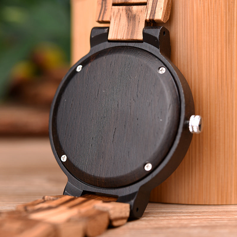 Wood Quartz 3ATM Wood Watch