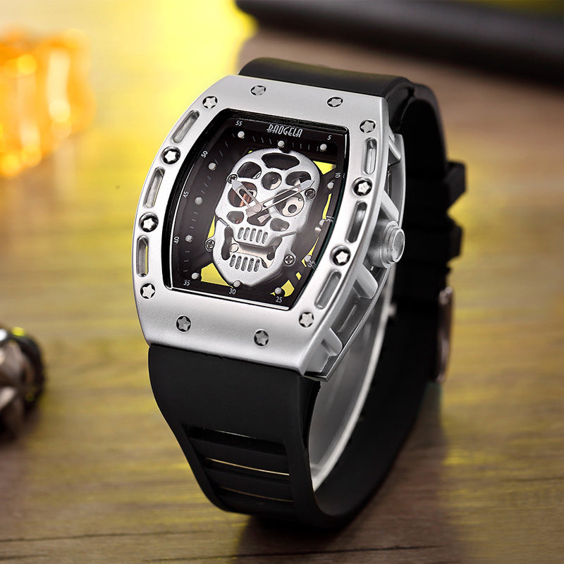 Alloy Quartz 3ATM Silicone Watch