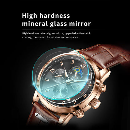 Alloy Quartz 3ATM Leather Watch(4 Colors)