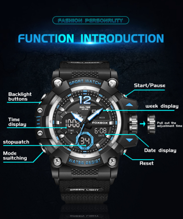 plastic Quartz 3ATM Silicone Watch