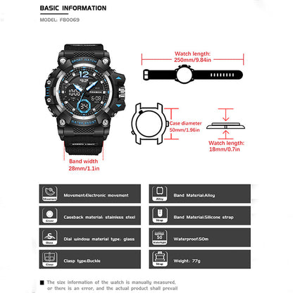 plastic Quartz 3ATM Silicone Watch