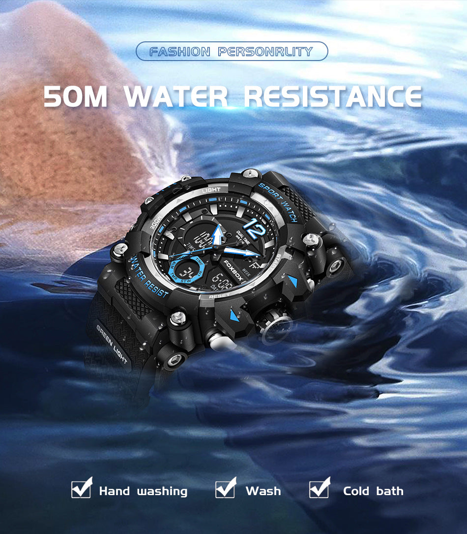 plastic Quartz 3ATM Silicone Watch