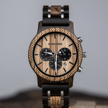 Wood Electronic movement 3ATM Wood Watch