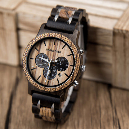 Wood Electronic movement 3ATM Wood Watch