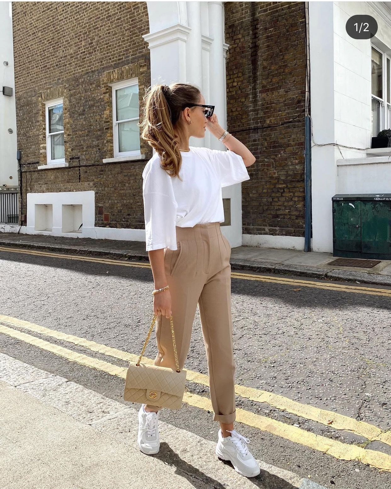 High Waist Trousers Slim Fit Casual Pants