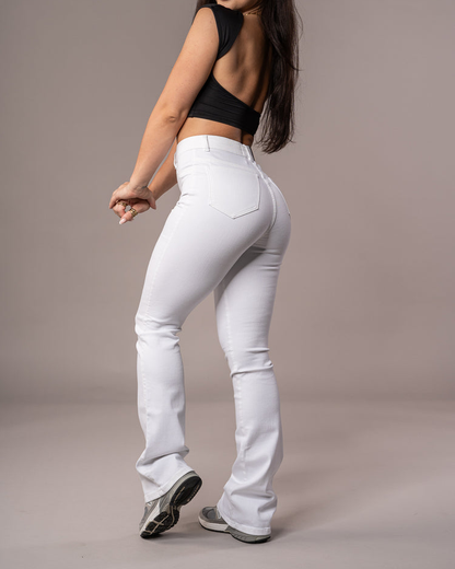 High Waist Butt Lift Skinny Jeans White