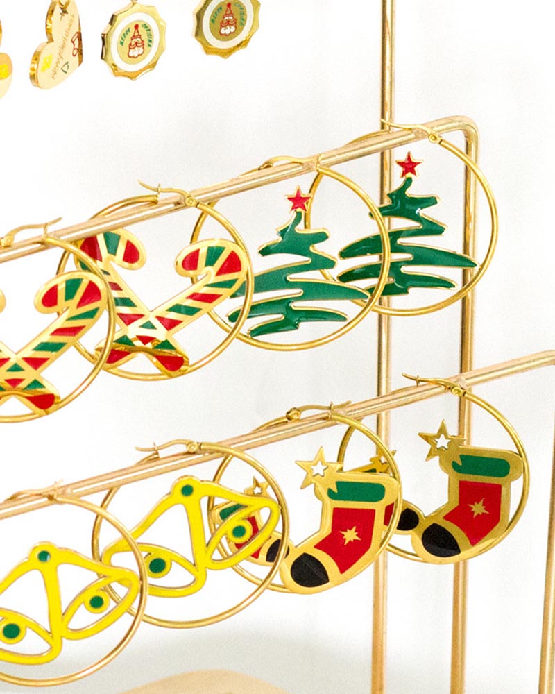 Christmas Light Luxury Earrings