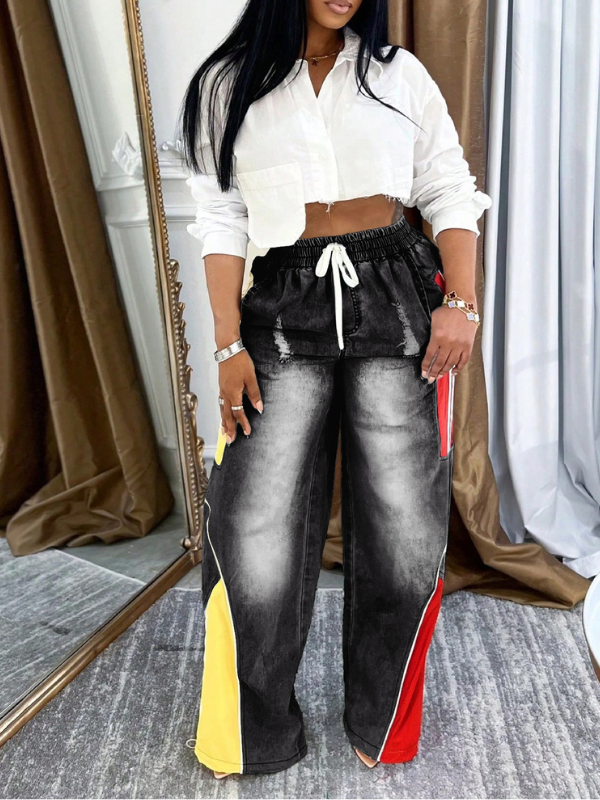 Morchique Colorblock Combo Jeans