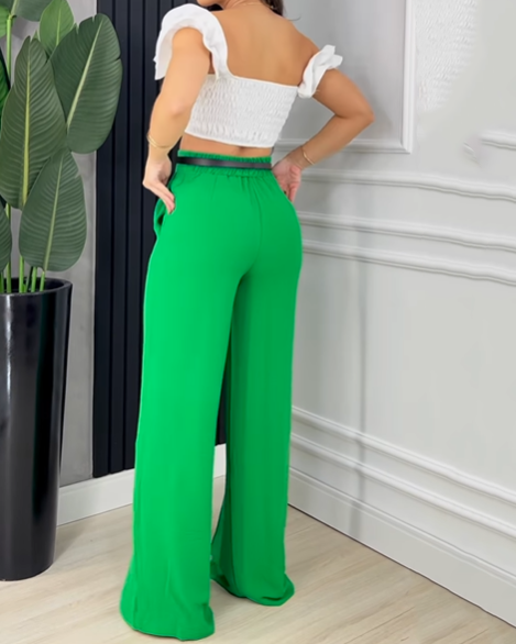 Casual Wide Leg Dress Pants (Pre-sale)