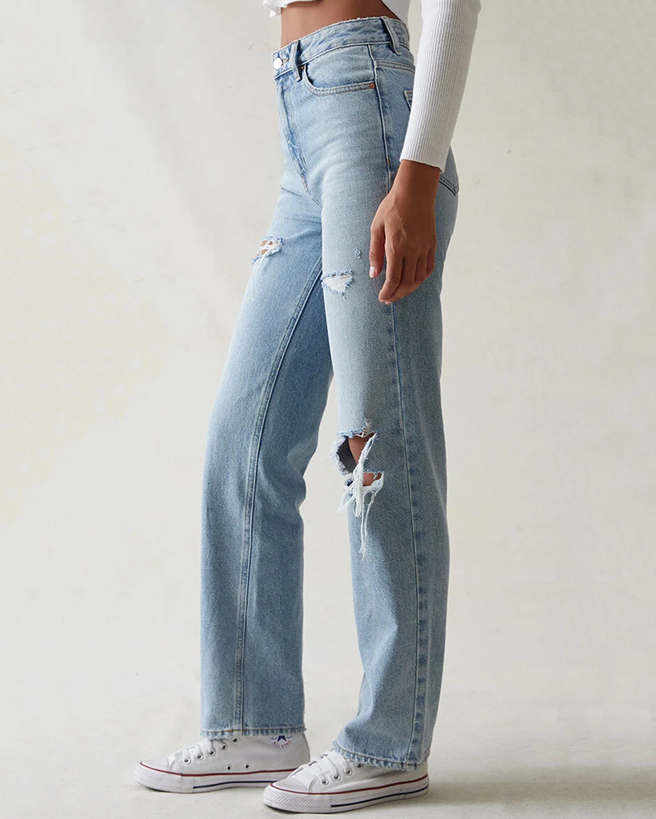 Slightly Stretchy Ripped Boyfriend Jeans (Pre-sale)