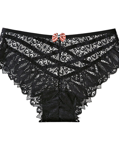 High-End Lace Underwear Black