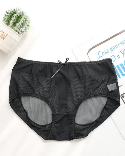 Sexy Butt-Lifting Mesh Panties Black One Size