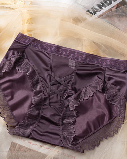 Premium Satin Underwear Purple