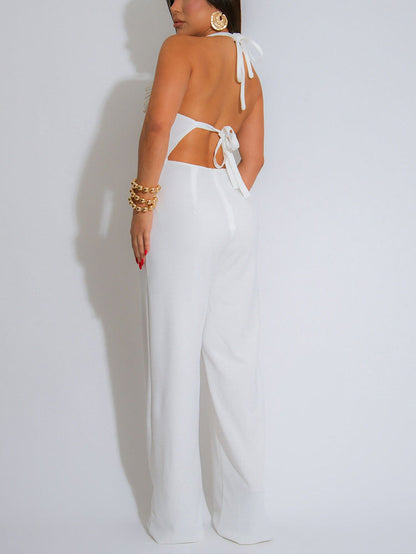 Halter Bead Jumpsuit