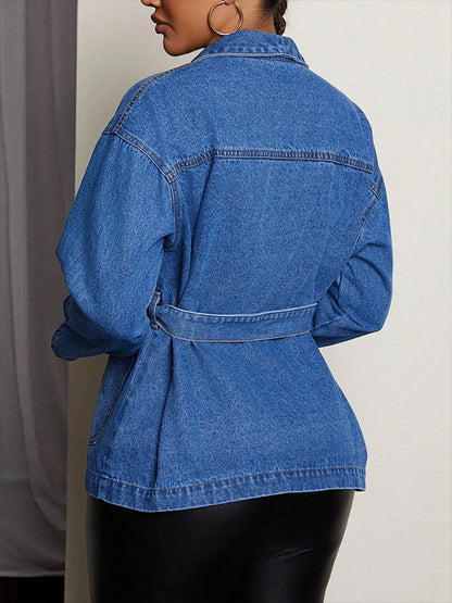 Belted Denim Jacket