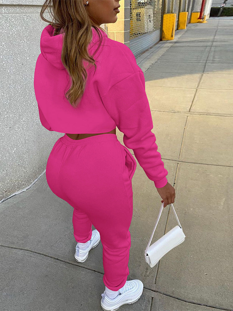 Solid Hooded 3PC Set