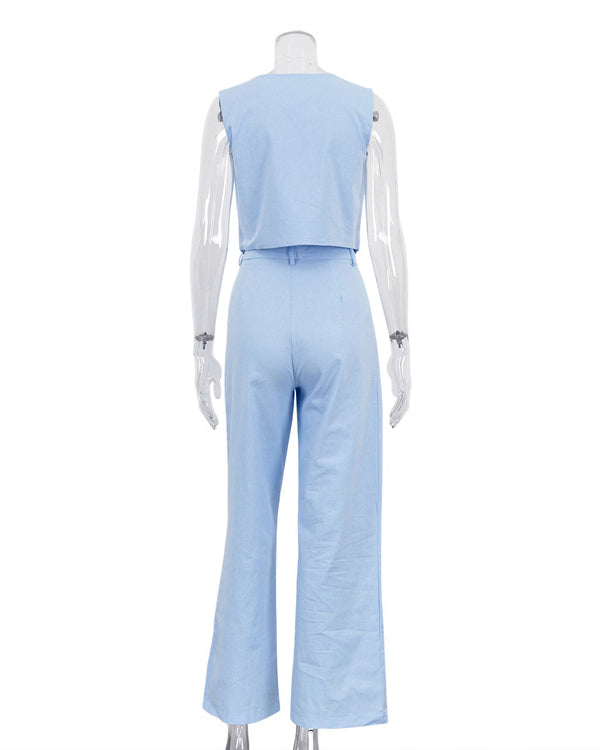 Cotton Casual Pants Set