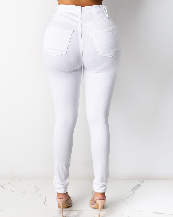 Women’s Jeans High Waist Slim Fit Trousers