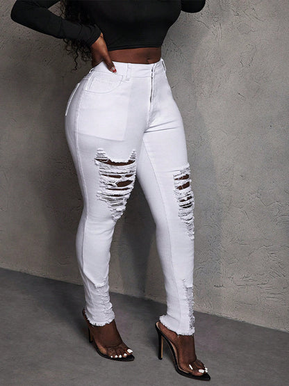 White Ripped Jeans