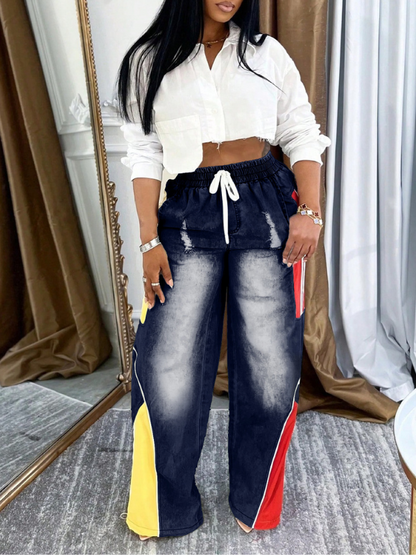 Morchique Colorblock Combo Jeans