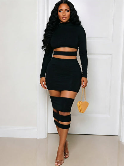 Mesh High-Neck Maxi Dress