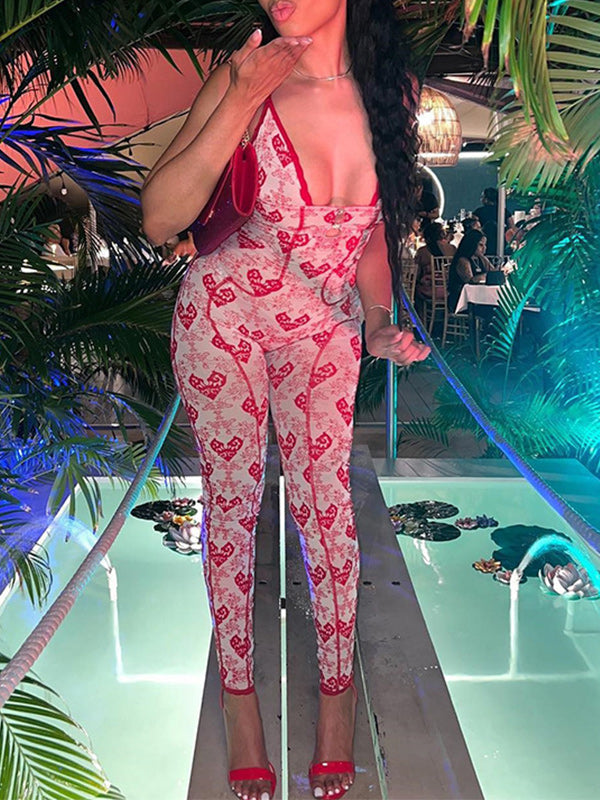 Printed Cami Jumpsuit
