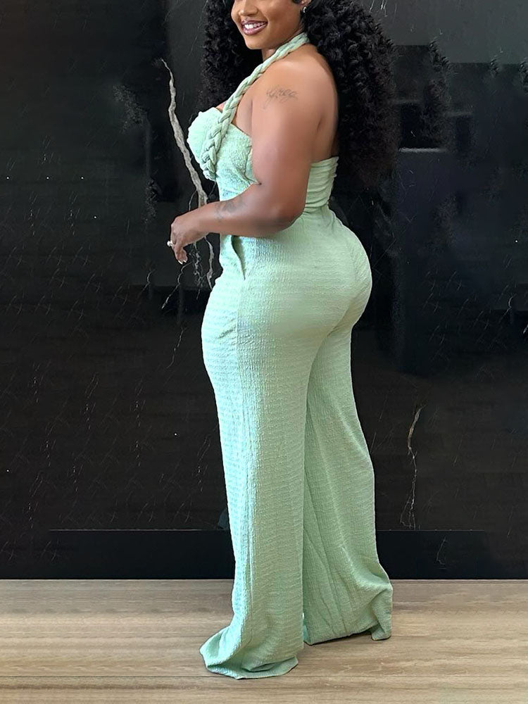Braided Halter Jumpsuit