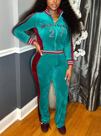 Archives 27 Velour Tracksuit Set