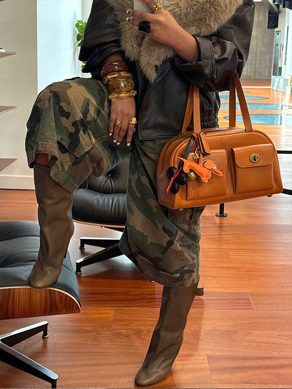 Camo Cargo Capris Pants