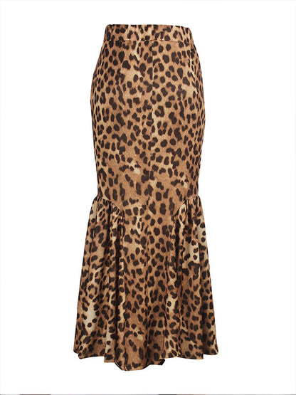 Leopard Mermaid Skirt