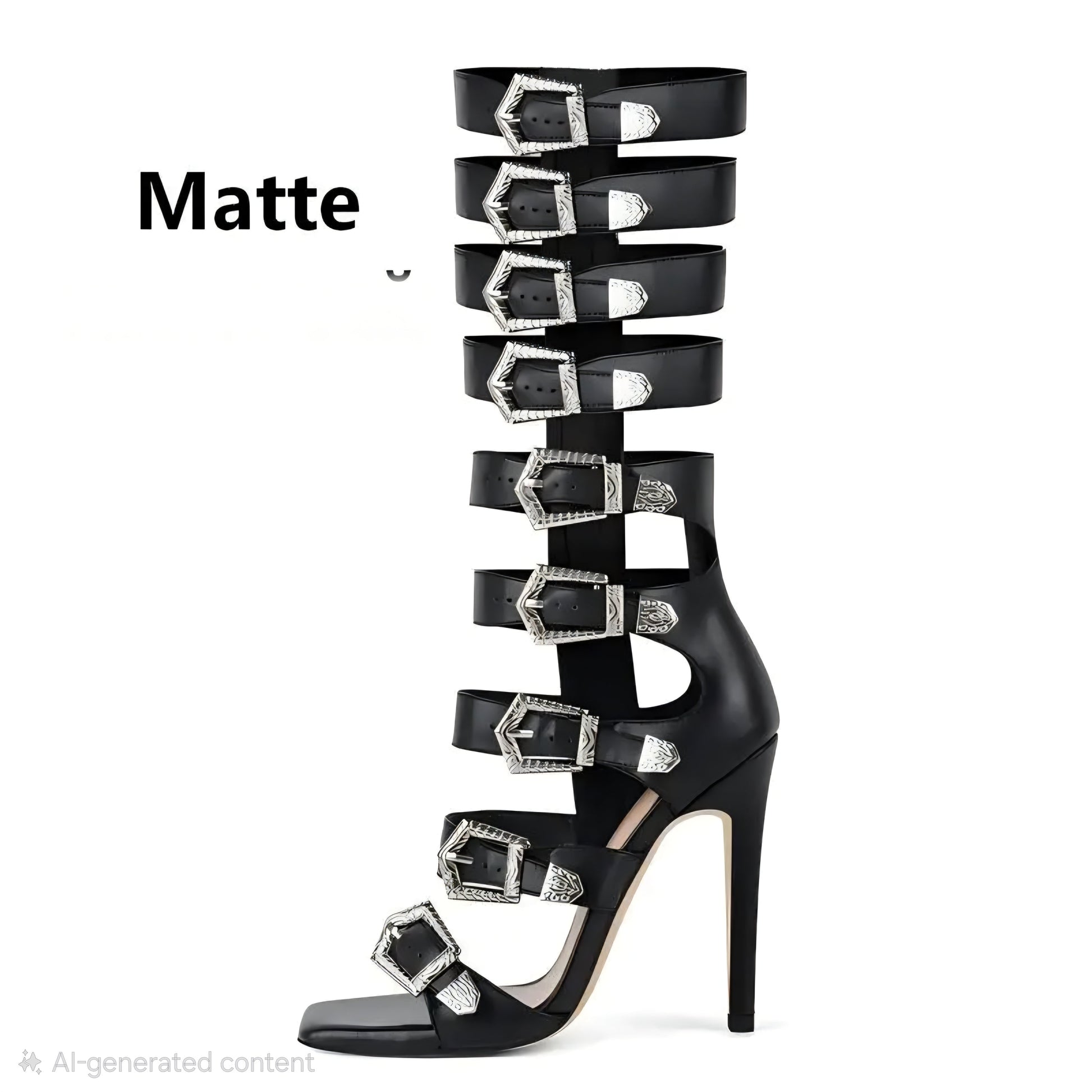 Buckle Stiletto Sandals