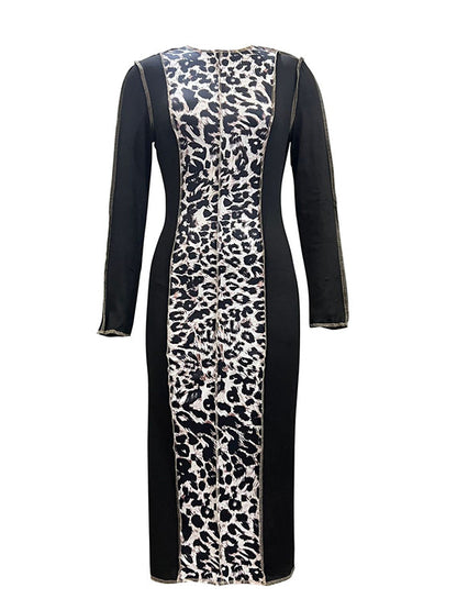 Leopard Combo Dress