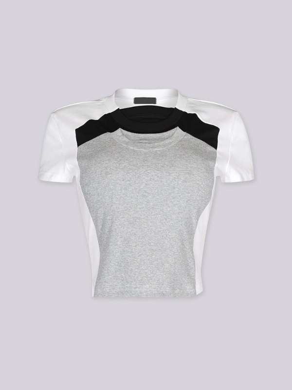 3D Layered Cropped Top