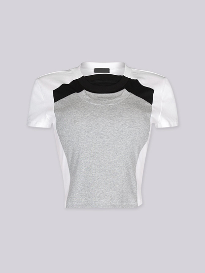 3D Layered Cropped Top