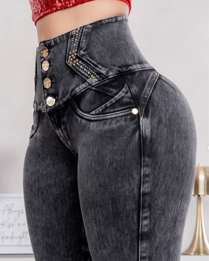 Stretchy High-Waist Jeans (Pre-Sale)