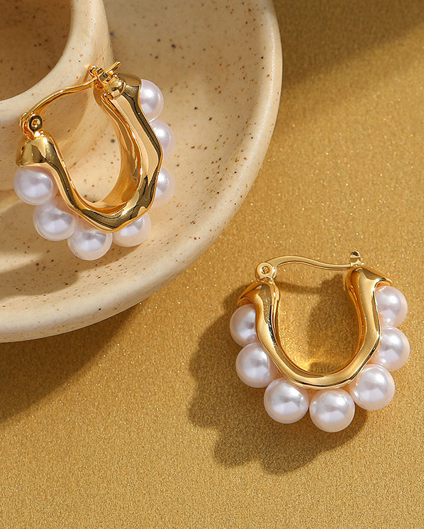 Retro Versatile Pearl Earrings