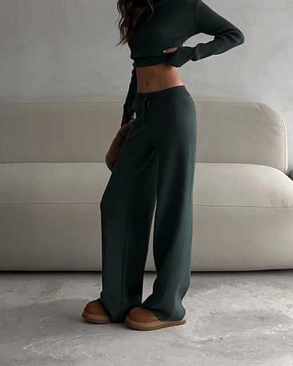 Elegant Casual Trousers Suit