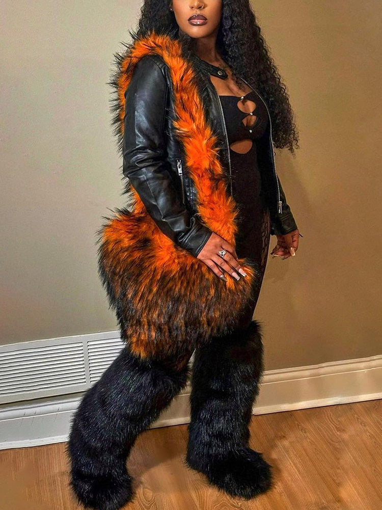 Fluffy Statement Faux Fur Boots