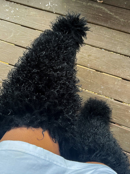 Thigh High Mongolian Fur Boots