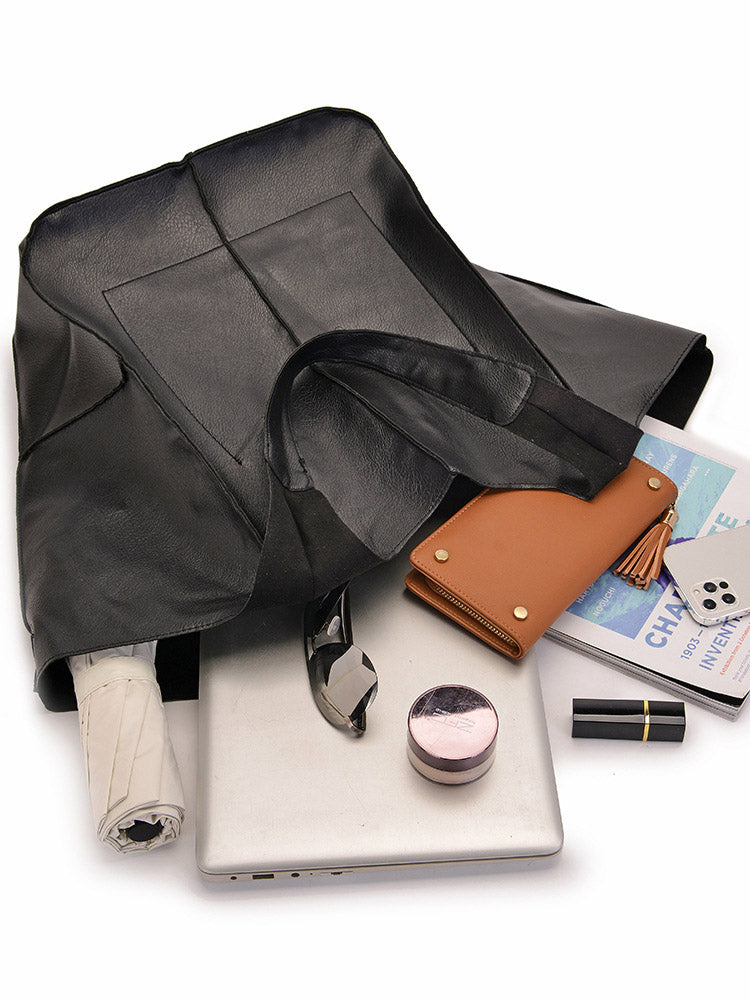 Large Capacity Leather Tote